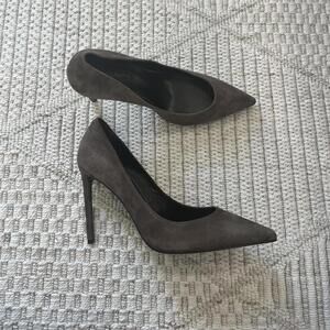 Tony Bianco Anja Pointed Toe Pump in Espresso Suede